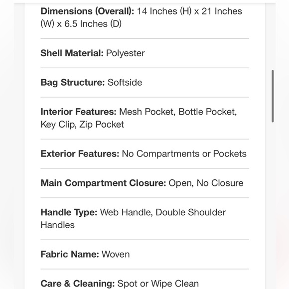 CHAMPION NWT harbor tote bag -green -14x21 - Picture 4 of 4